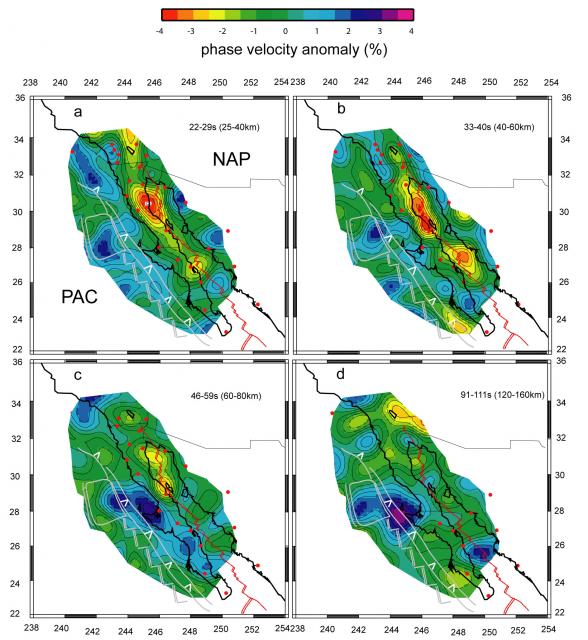 RCL Gulf of California phase velocities (2008)