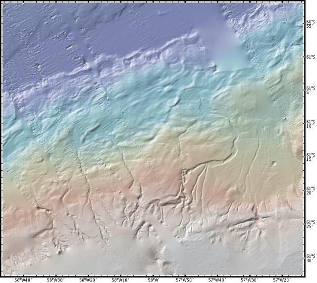 Continental slope off West  Antarctic Peninsula (2008)