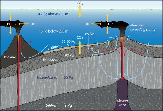 Cross-section of the upper ocean crust (2012)